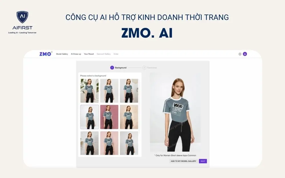 ZMO. AI - Công cụ tạo mẫu ảnh