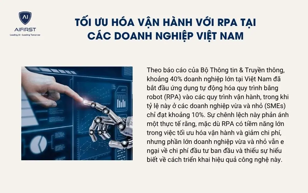 Thực trạng tối ưu hóa vận hành với RPA