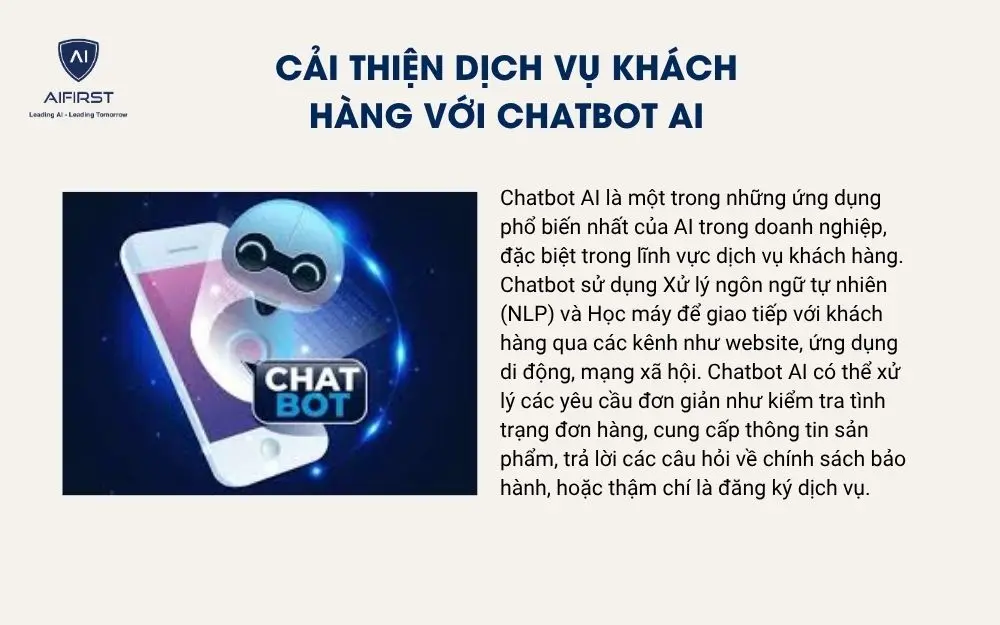 Cải thiện dịch vụ khách hàng với Chatbot AI