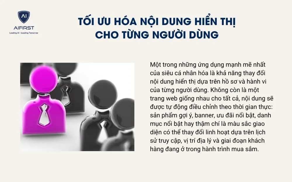 Tối ưu hóa nội dung hiển thị cho từng người dùng