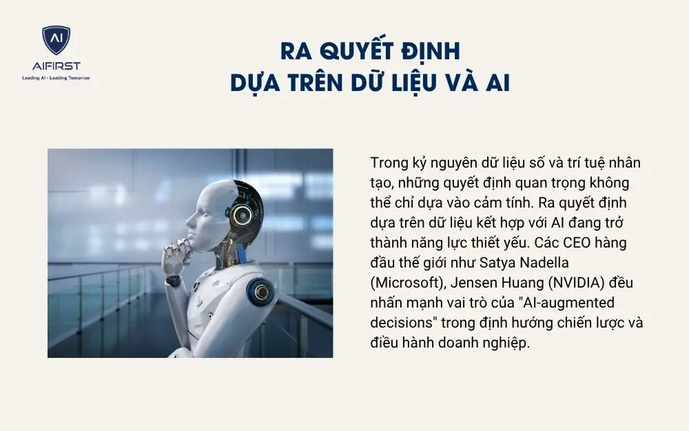 Ra quyết định dựa trên dữ liệu và AI