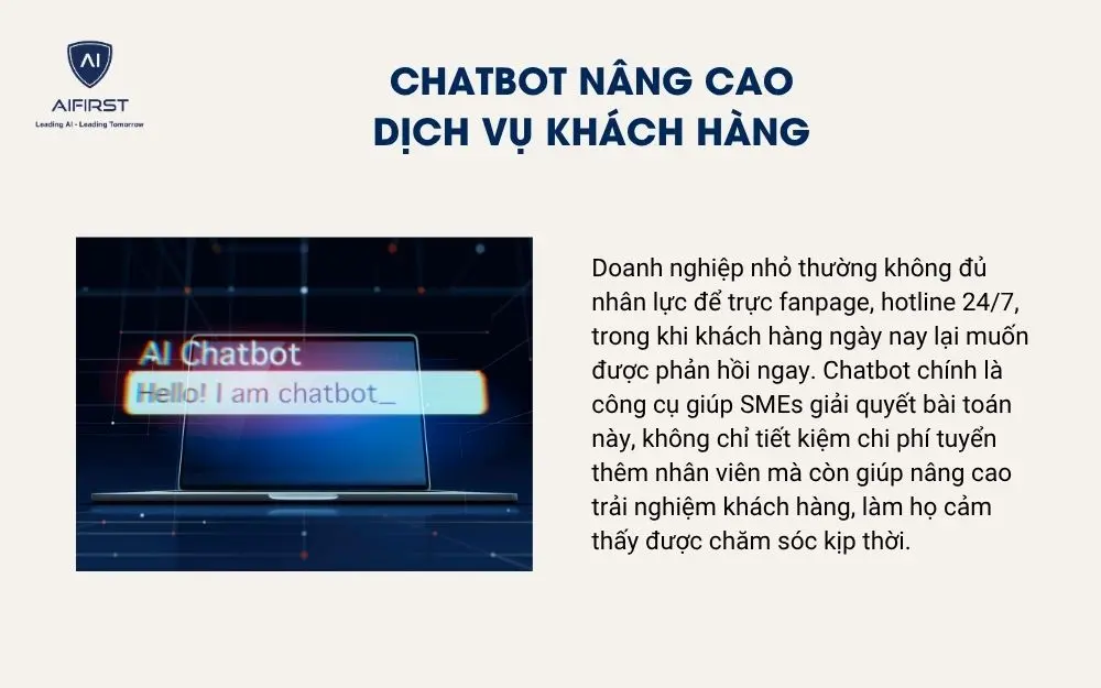 Chatbot nâng cao dịch vụ khách hàng