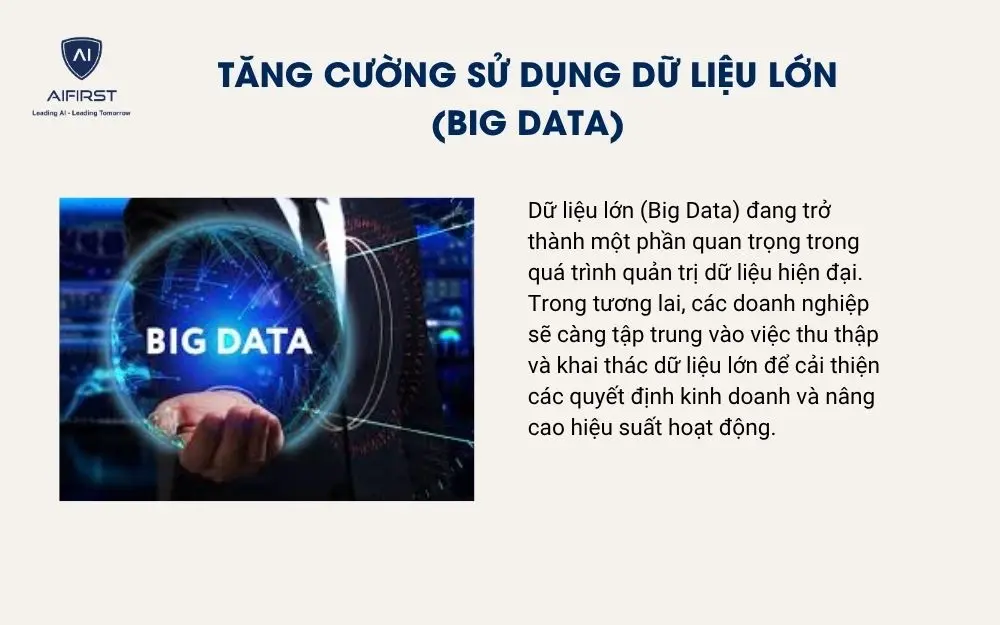 Tăng cường sử dụng dữ liệu lớn (Big Data)