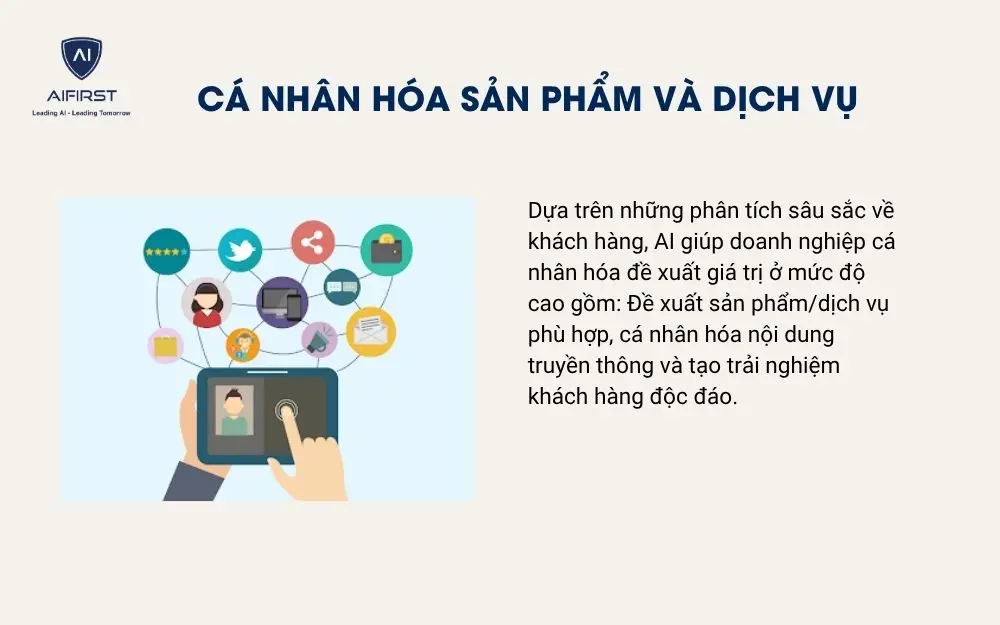 Cá nhân hóa sản phẩm và dịch vụ