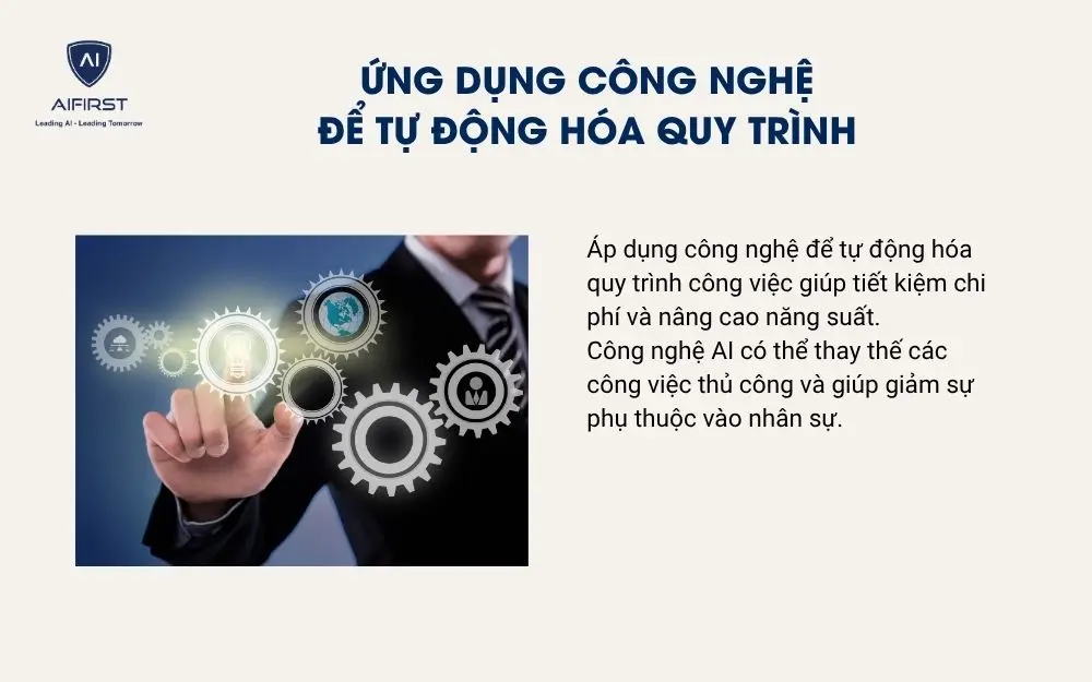 Ứng dụng công nghệ để tự động hóa quy trình