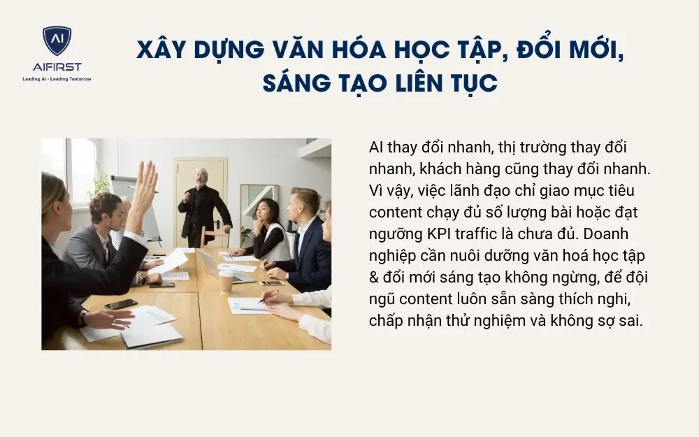 Xây dựng văn hóa học tập, đổi mới, sáng tạo liên tục
