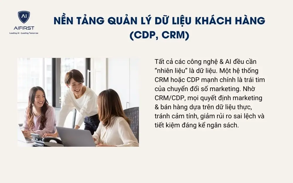 Nền tảng quản lý dữ liệu khách hàng (CDP, CRM)