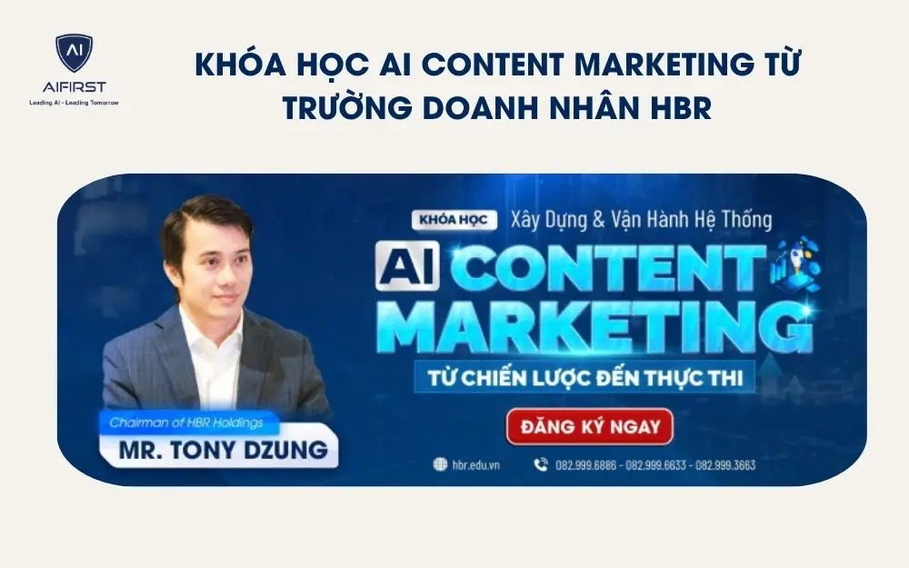 Khóa học AI content marketing từ Trường doanh nhân HBR