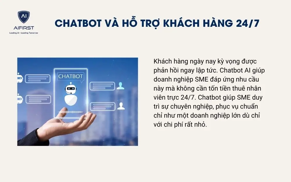 Chatbot và hỗ trợ khách hàng 24/7