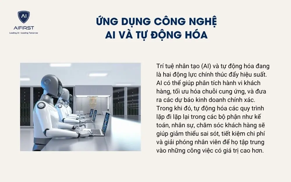 Ứng dụng công nghệ AI và tự động hóa