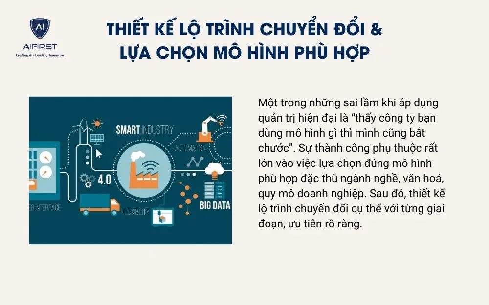 Thiết kế lộ trình chuyển đổi & lựa chọn mô hình phù hợp