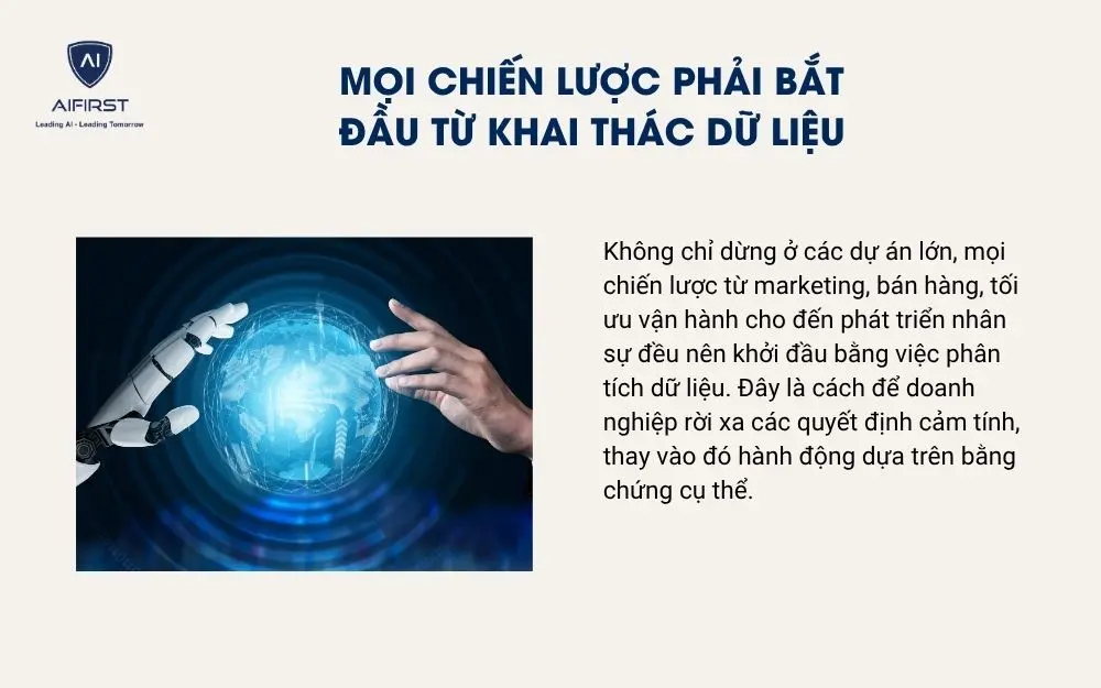 Mọi chiến lược phải bắt đầu từ khai thác dữ liệu