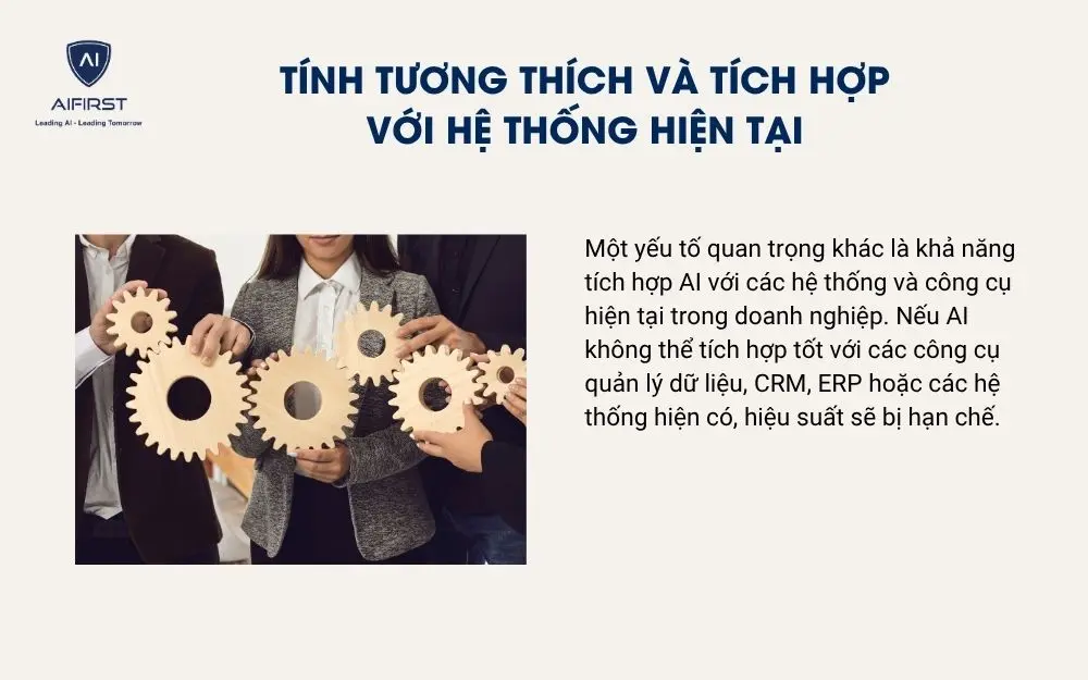 Tính tương thích và tích hợp với hệ thống hiện tại