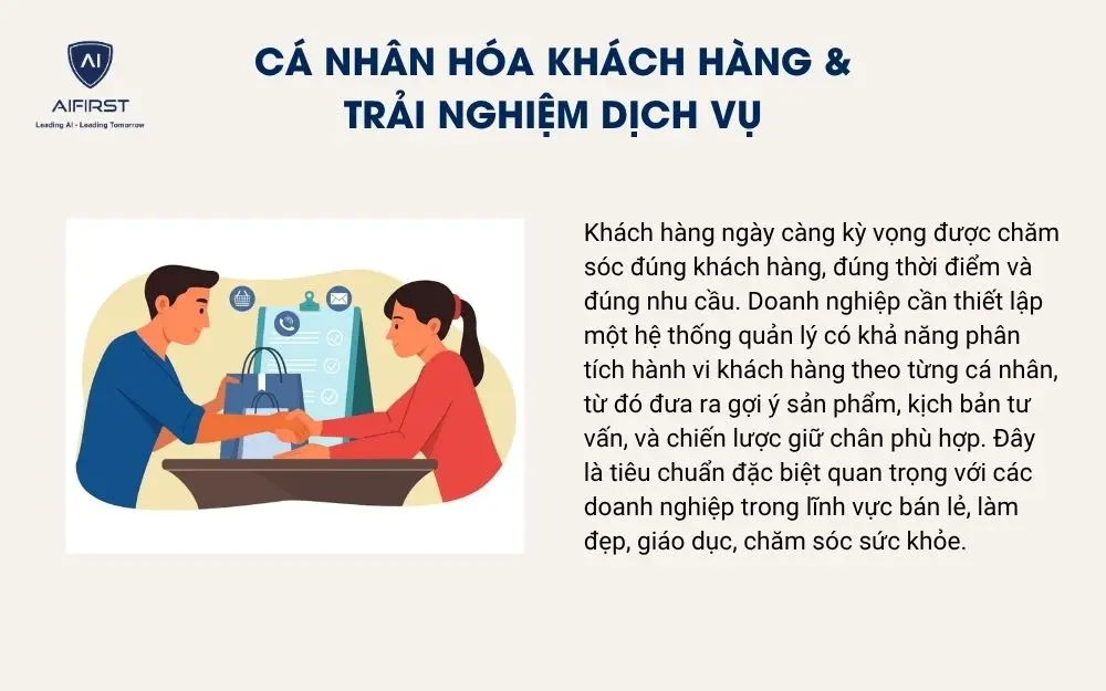 Cá nhân hóa khách hàng & trải nghiệm dịch vụ