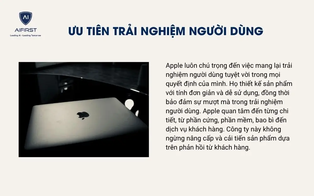 Ưu tiên trải nghiệm người dùng