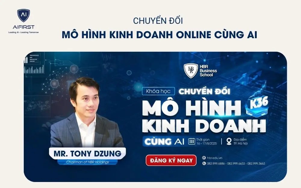 Khóa học “Chuyển đổi mô hình kinh doanh online cùng AI”