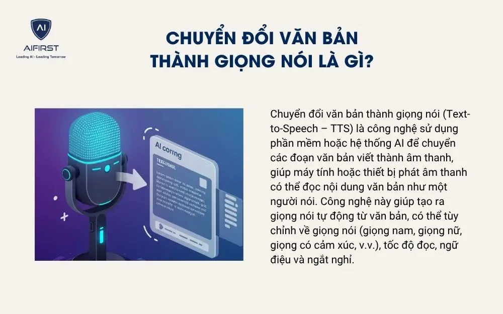 Chuyển đổi văn bản thành giọng nói là gì?