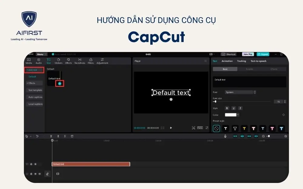 Nhập nội dung muốn tạo