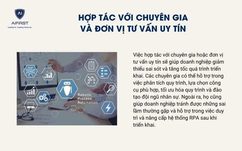 Hợp tác với chuyên gia và đơn vị tư vấn uy tín