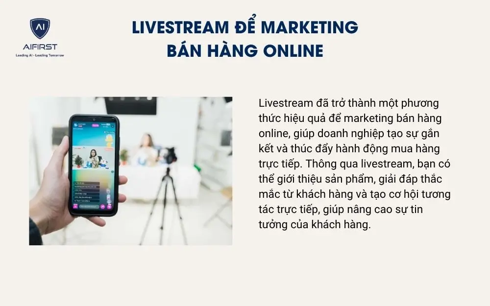 Livestream để marketing bán hàng online