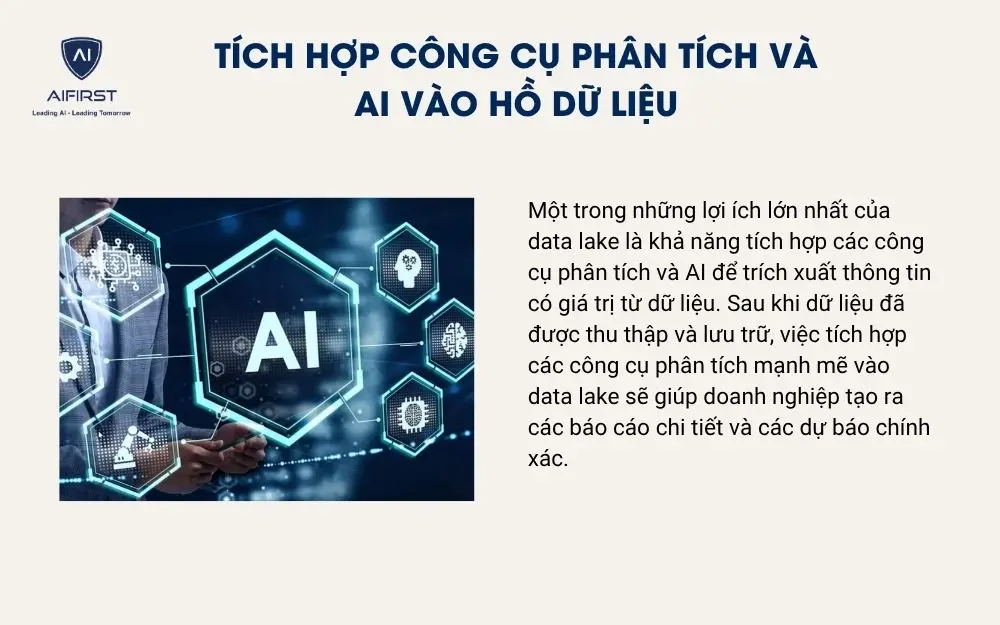 Tích hợp công cụ phân tích và AI vào hồ dữ liệu