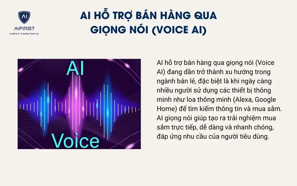 AI hỗ trợ bán hàng qua giọng nói (Voice AI)