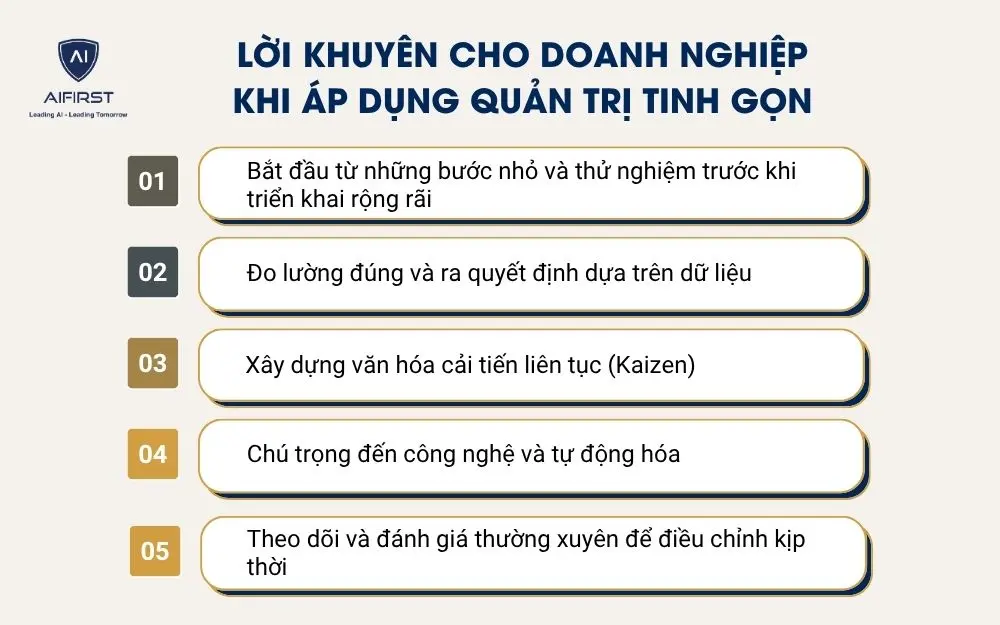 Lời khuyên cho doanh nghiệp