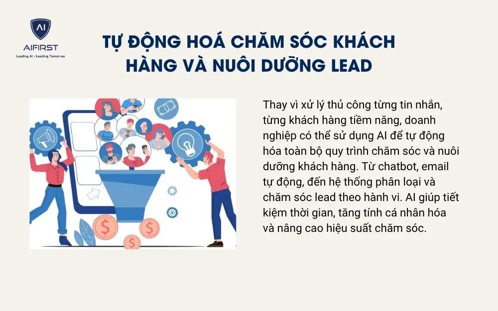 Tự động hoá chăm sóc khách hàng và nuôi dưỡng lead