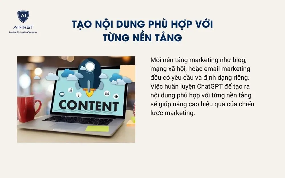 Tạo nội dung phù hợp với từng nền tảng