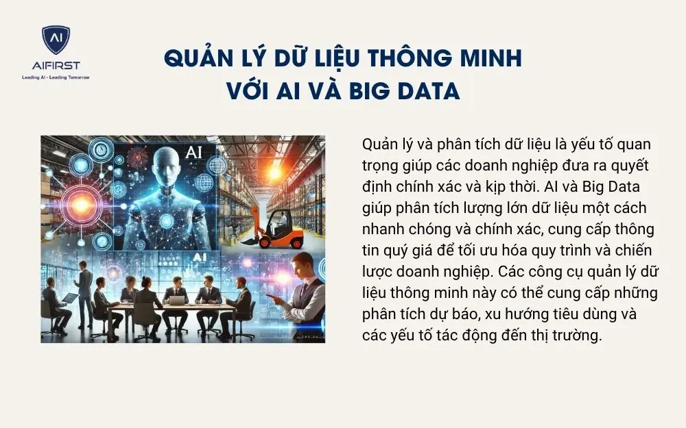 Quản lý dữ liệu thông minh với AI và Big Data