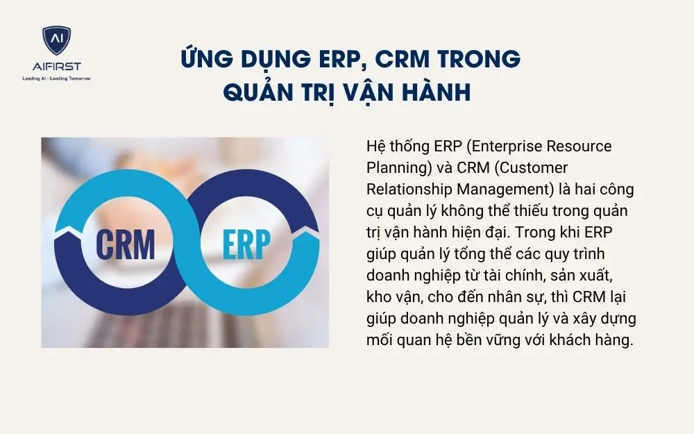 Ứng dụng ERP, CRM trong quản trị vận hành