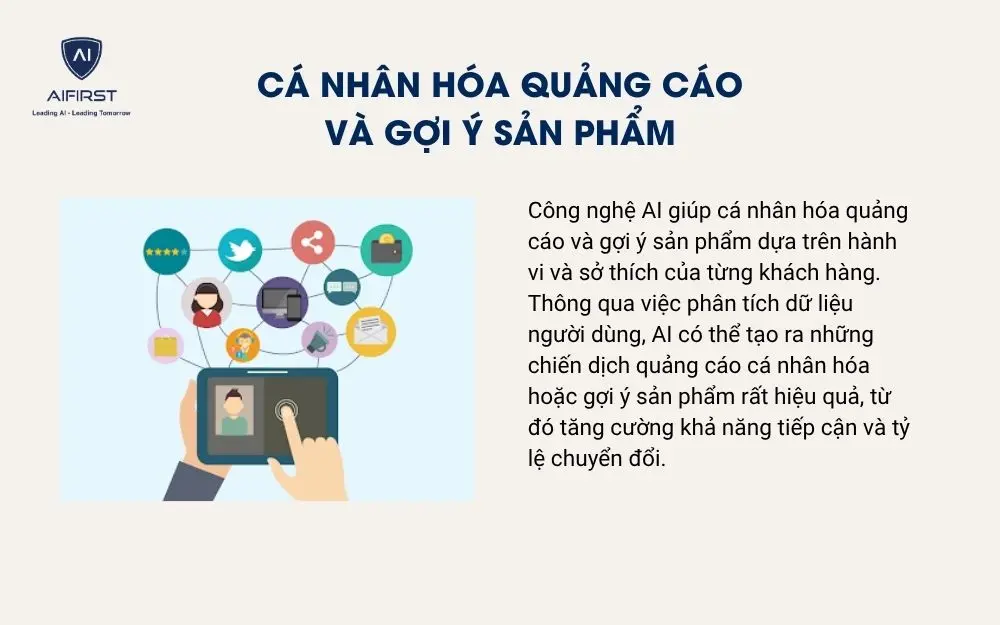 Cá nhân hóa quảng cáo và gợi ý sản phẩm