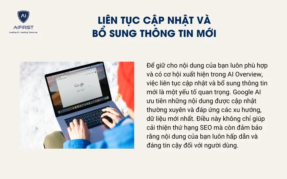 Liên tục cập nhật và bổ sung thông tin mới