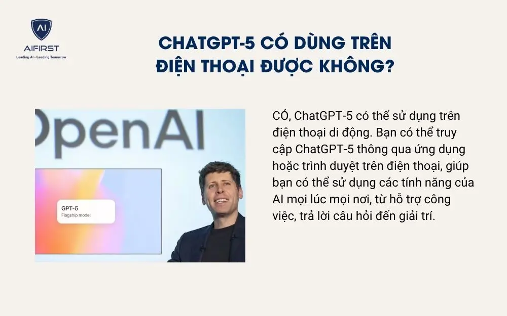 ChatGPT-5 có dùng trên điện thoại được không?