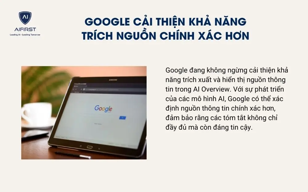Google cải thiện khả năng trích nguồn chính xác hơn