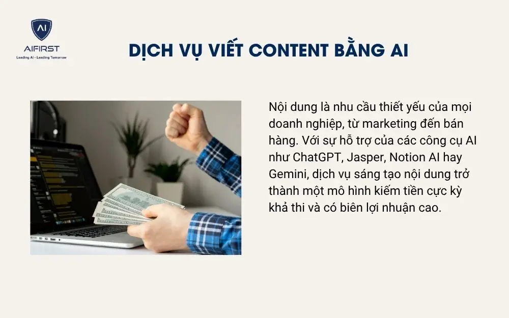 Dịch vụ viết content bằng AI
