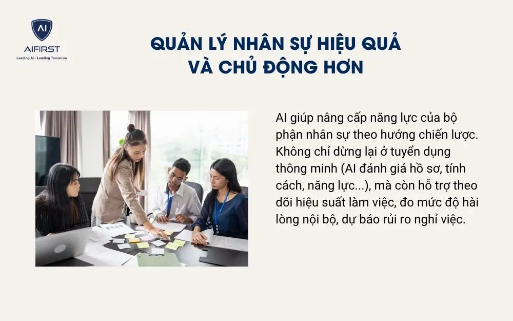 Quản lý nhân sự hiệu quả và chủ động hơn