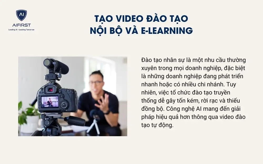 Tạo video đào tạo nội bộ và e-learning