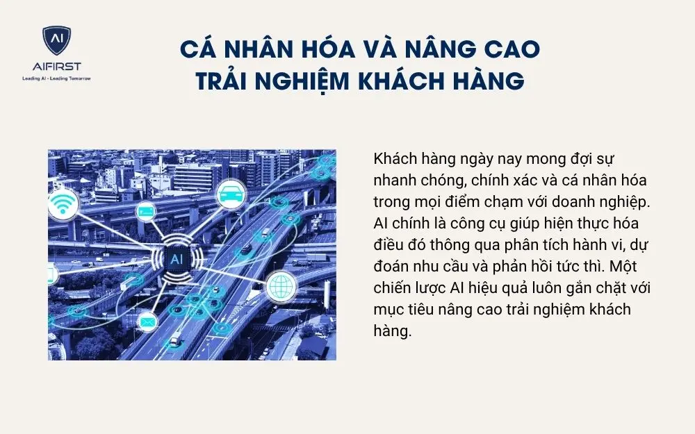 Cá nhân hóa và nâng cao trải nghiệm khách hàng