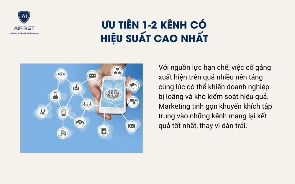 Ưu tiên 1-2 kênh có hiệu suất cao nhất
