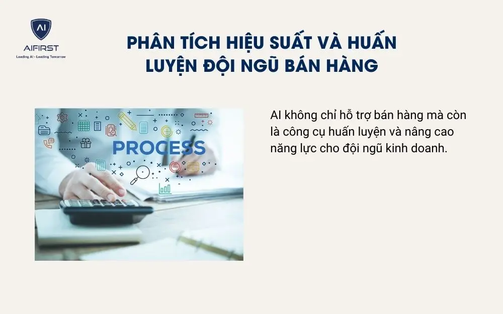 Phân tích hiệu suất và huấn luyện đội ngũ bán hàng