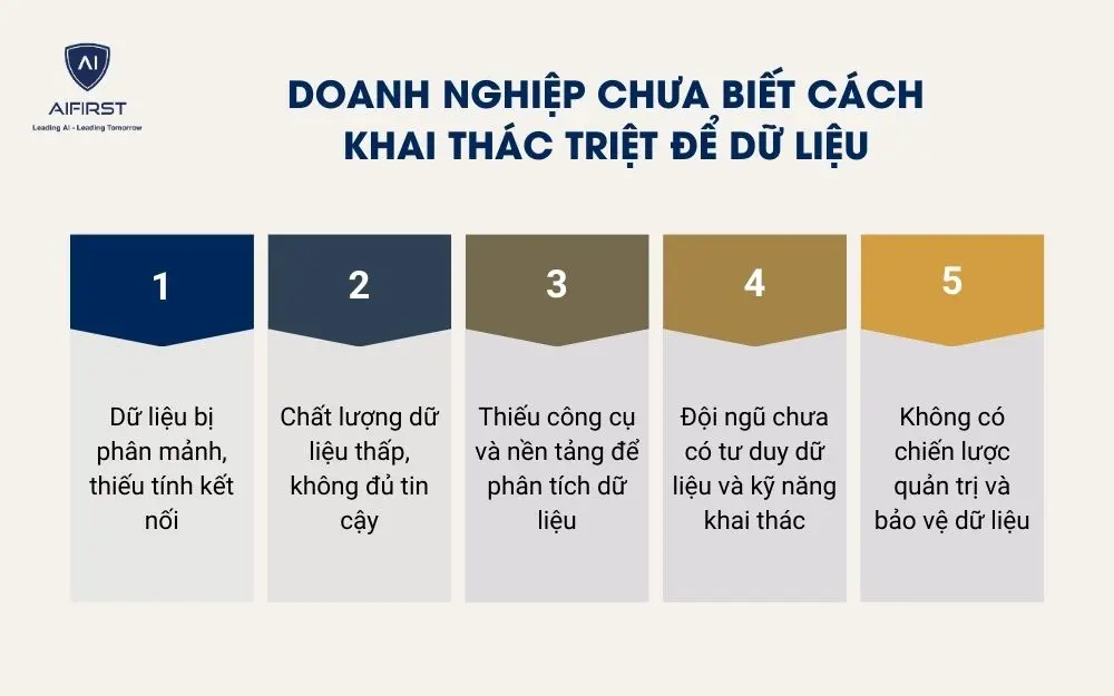 Doanh nghiệp chưa biết cách khai thác triệt để dữ liệu