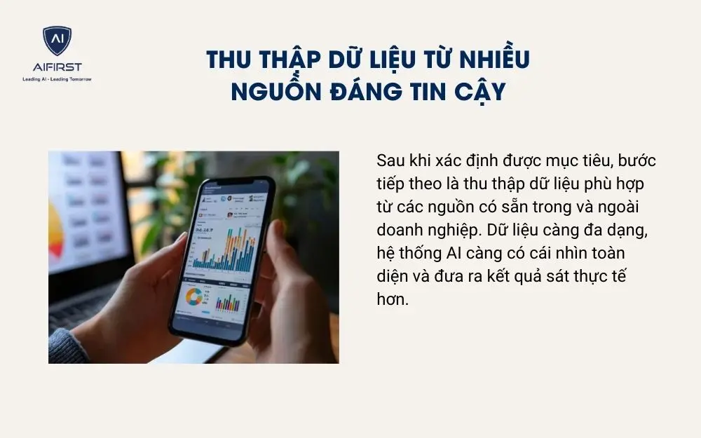 Thu thập dữ liệu từ nhiều nguồn đáng tin cậy