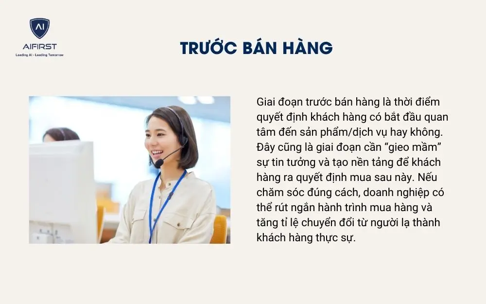 Trước bán hàng