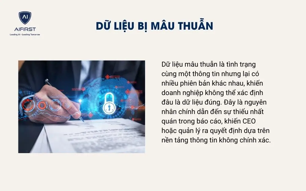 Dữ liệu bị mâu thuẫn
