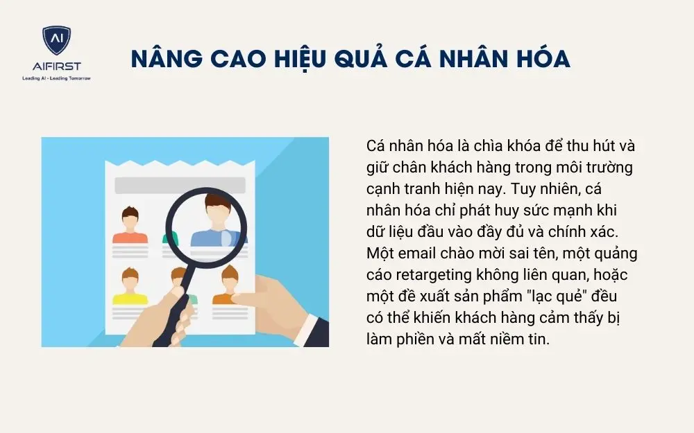 Nâng cao hiệu quả cá nhân hóa