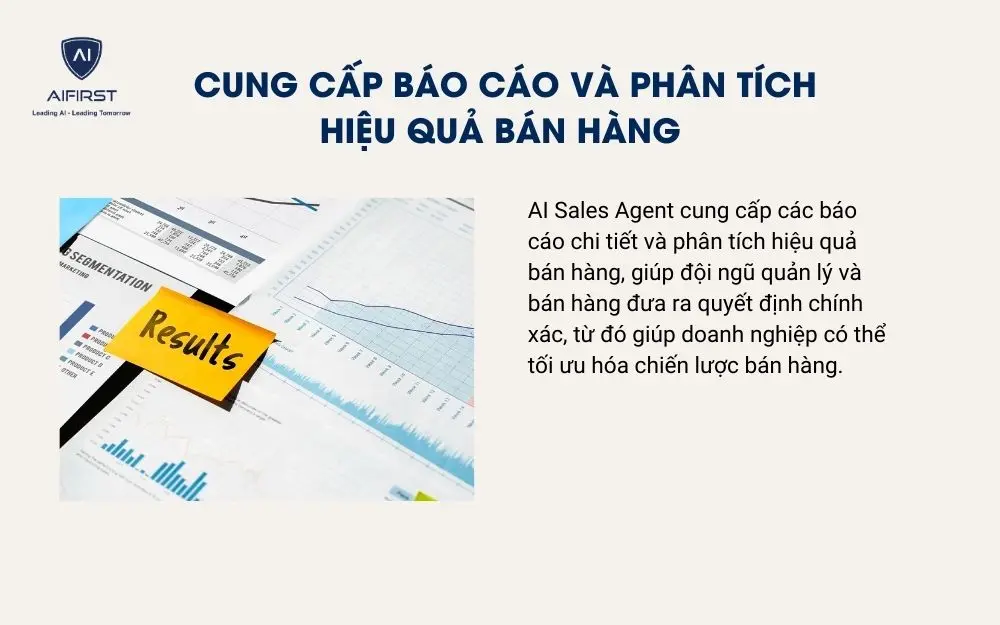 Cung cấp báo cáo và phân tích hiệu quả bán hàng