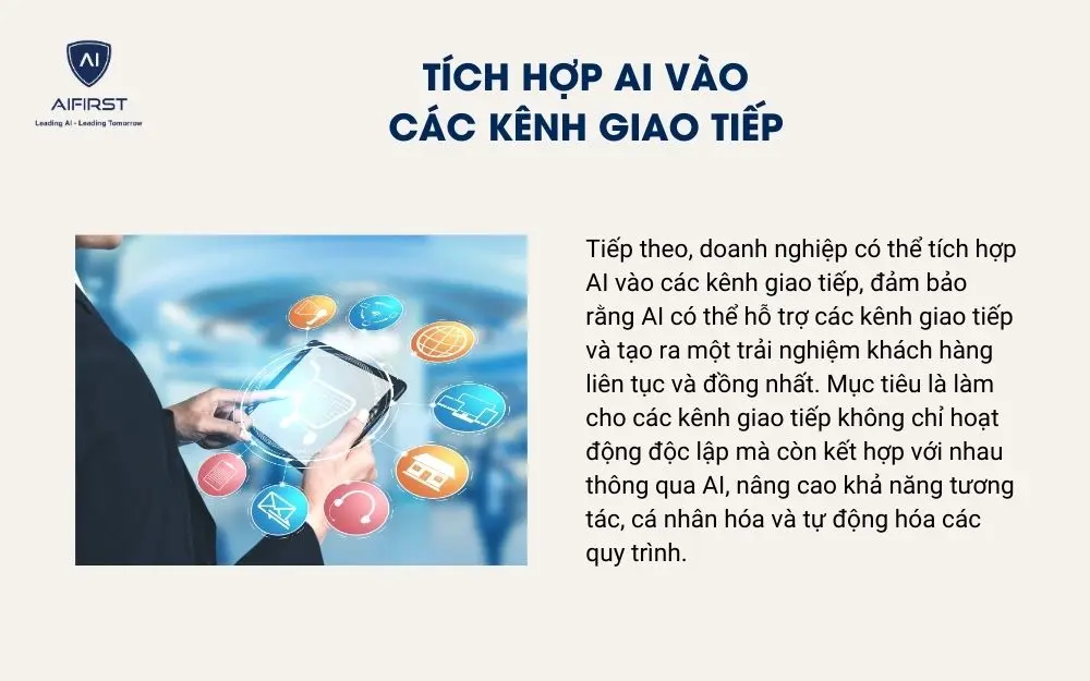 Tích hợp AI vào các kênh giao tiếp