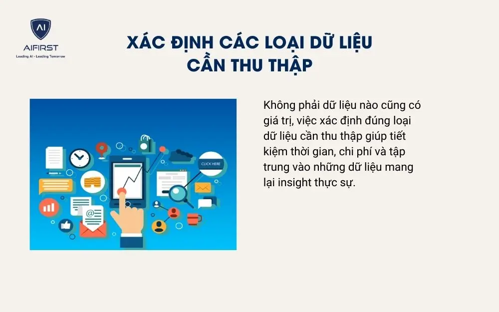 Xác định các loại dữ liệu cần thu thập