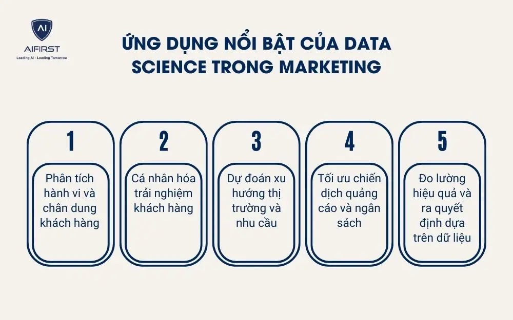 Ứng dụng nổi bật của Data Science trong marketing